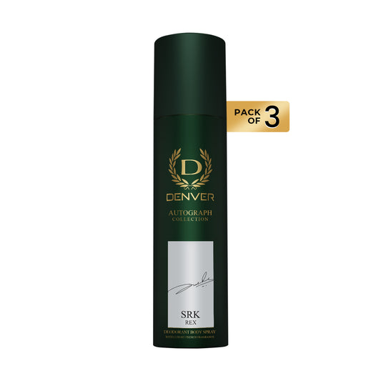 Pack of 3 SRK Deodorant REX - 140ml Each