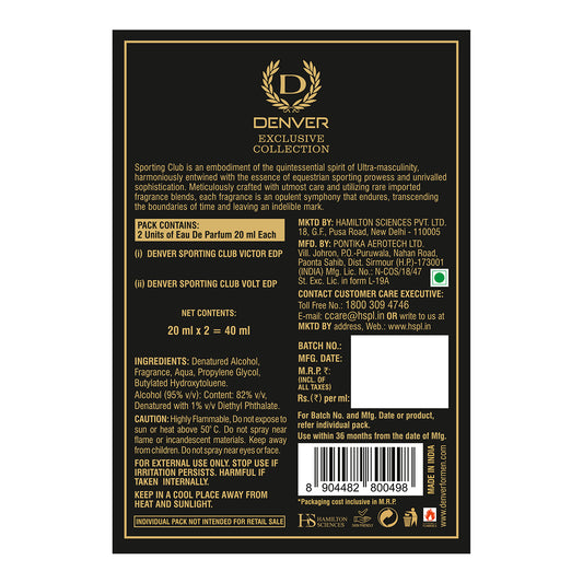Sporting Club EDP Combo - 20ml Each Back Image