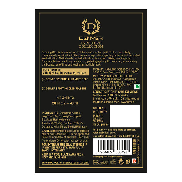 Sporting Club EDP Combo - 20ml Each Back Image