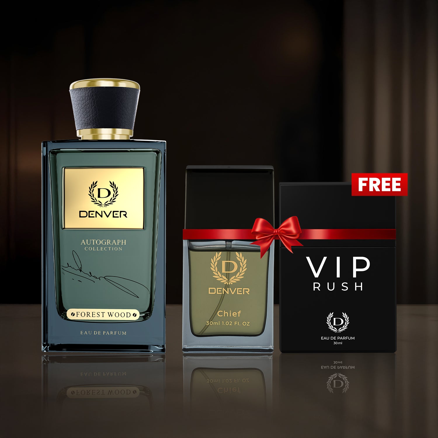 SRK Autograph Forest Wood Perfume | Free Chief & Vip Rush 30ml perfume | DENVER