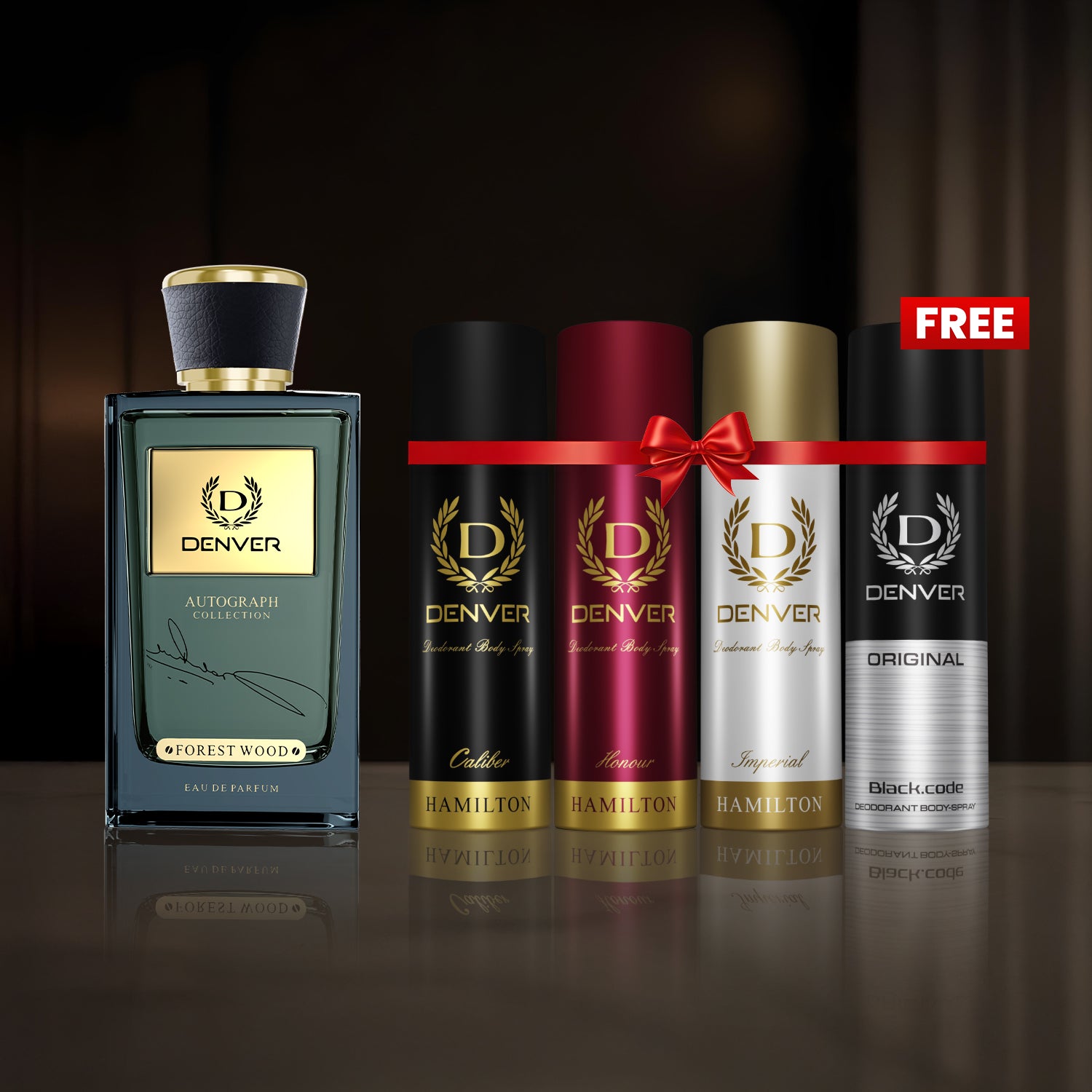 SRK Autograph Perfume Forest Wood | Honour, Caliber, Imperial & Black Code Original Nano Deo 50ml Fragrance Combo | DENVER