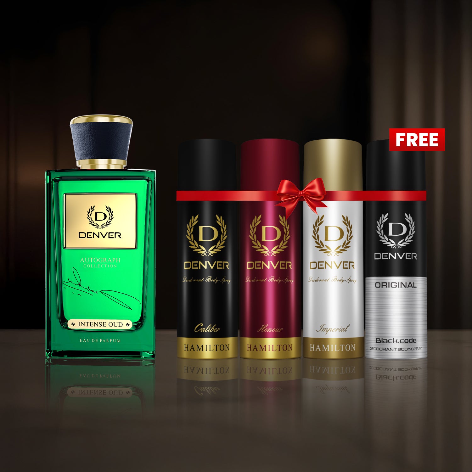 SRK Autograph collection Intense oud 100ml | Honour, Caliber, Imperial & Black Code Original Nano Deo 50ml Fragrance Combo