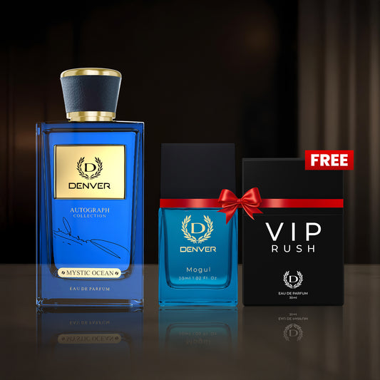 SRK Autograph Perfume collection Mystic Ocean 100ml | Free Mogul & Vip Rush perfume 30ml