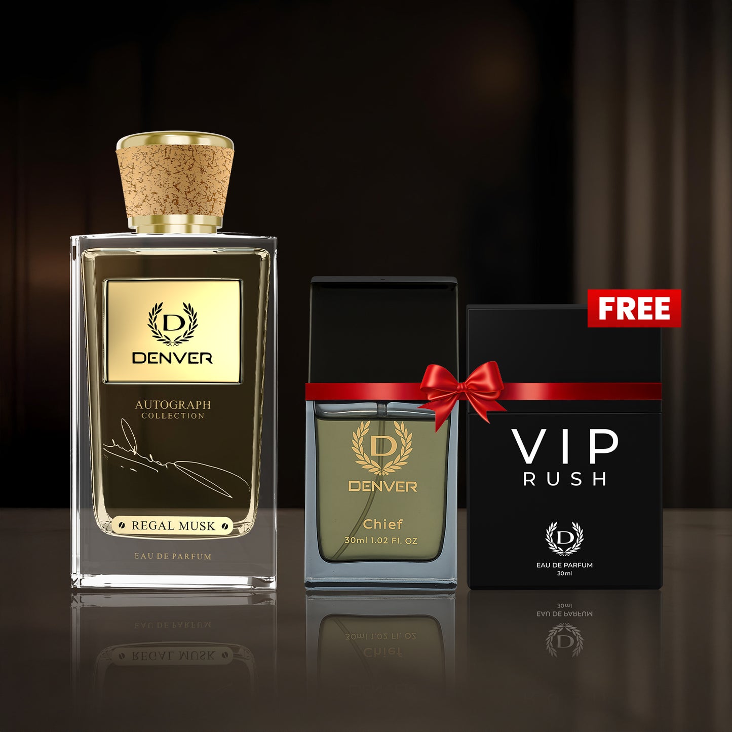 SRK Autograph Perfume Regal Musk 100ml | Free Chief & Vip Rush perfume 30ml