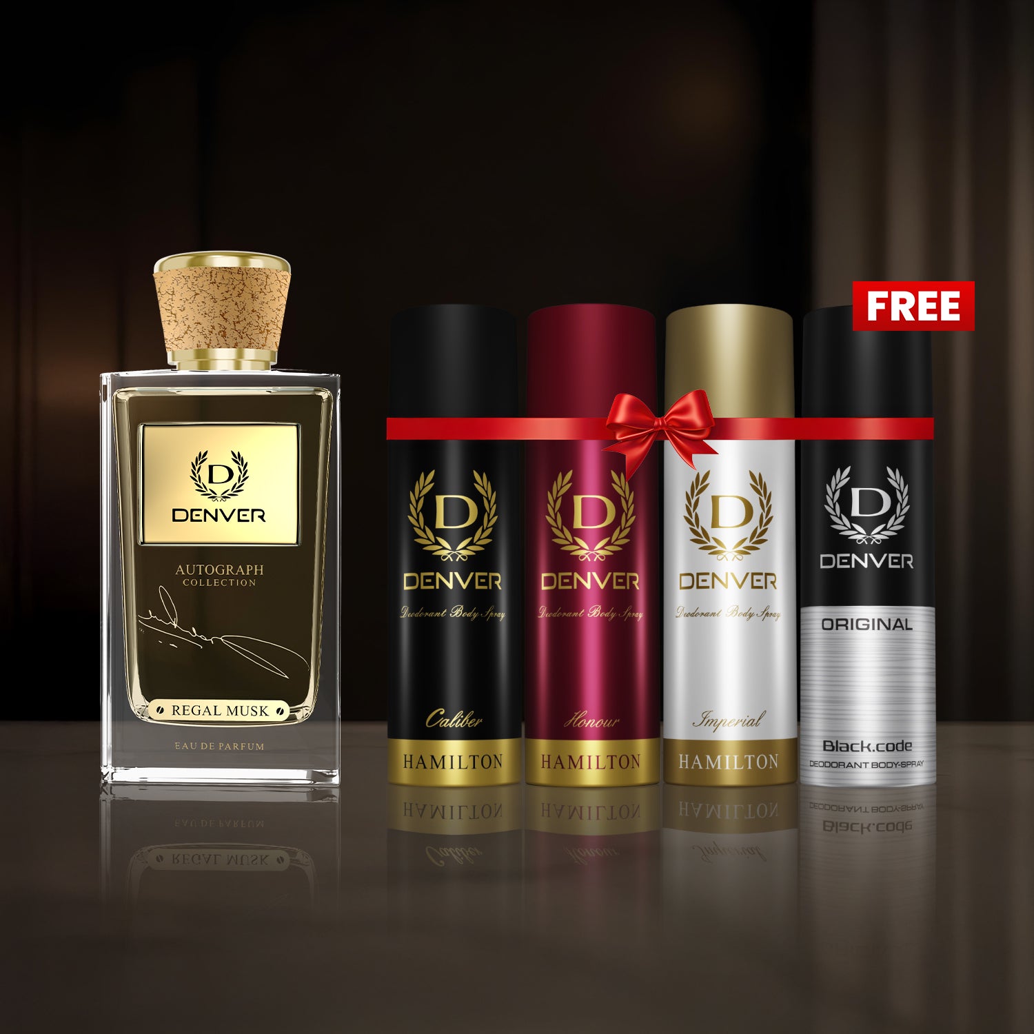 SRK Autograph Perfume Regal musk 100ml | Honour, Caliber, Imperial & Black Code Original Nano Deo 50ml Fragrance Combo