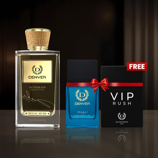 SRK Autograph Perfume Regal Musk 100ml | Free Mogul & Vip Rush perfume 30ml