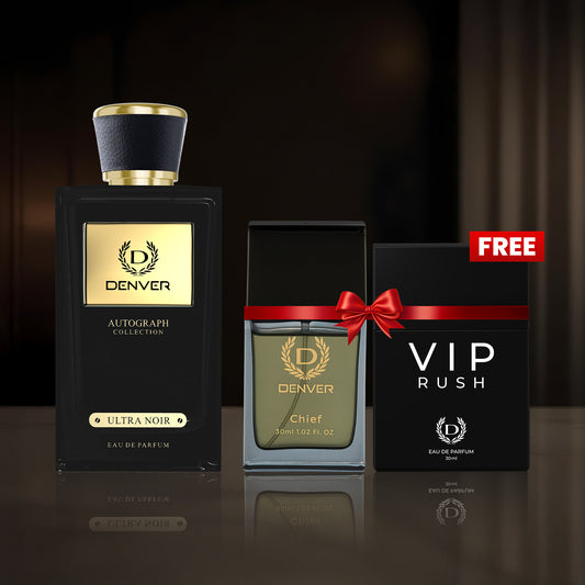 SRK Autograph Collection Ultra Noir 100ml | Free Chief & Vip Rush perfume 30ml