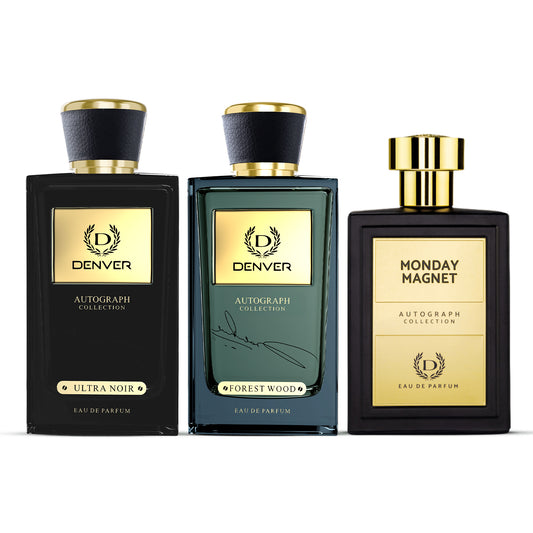 Pack of 3 Perfumes (SRK Ultra Noir + SRK Forest Wood + MB Monday Magnet) - 100ml Each