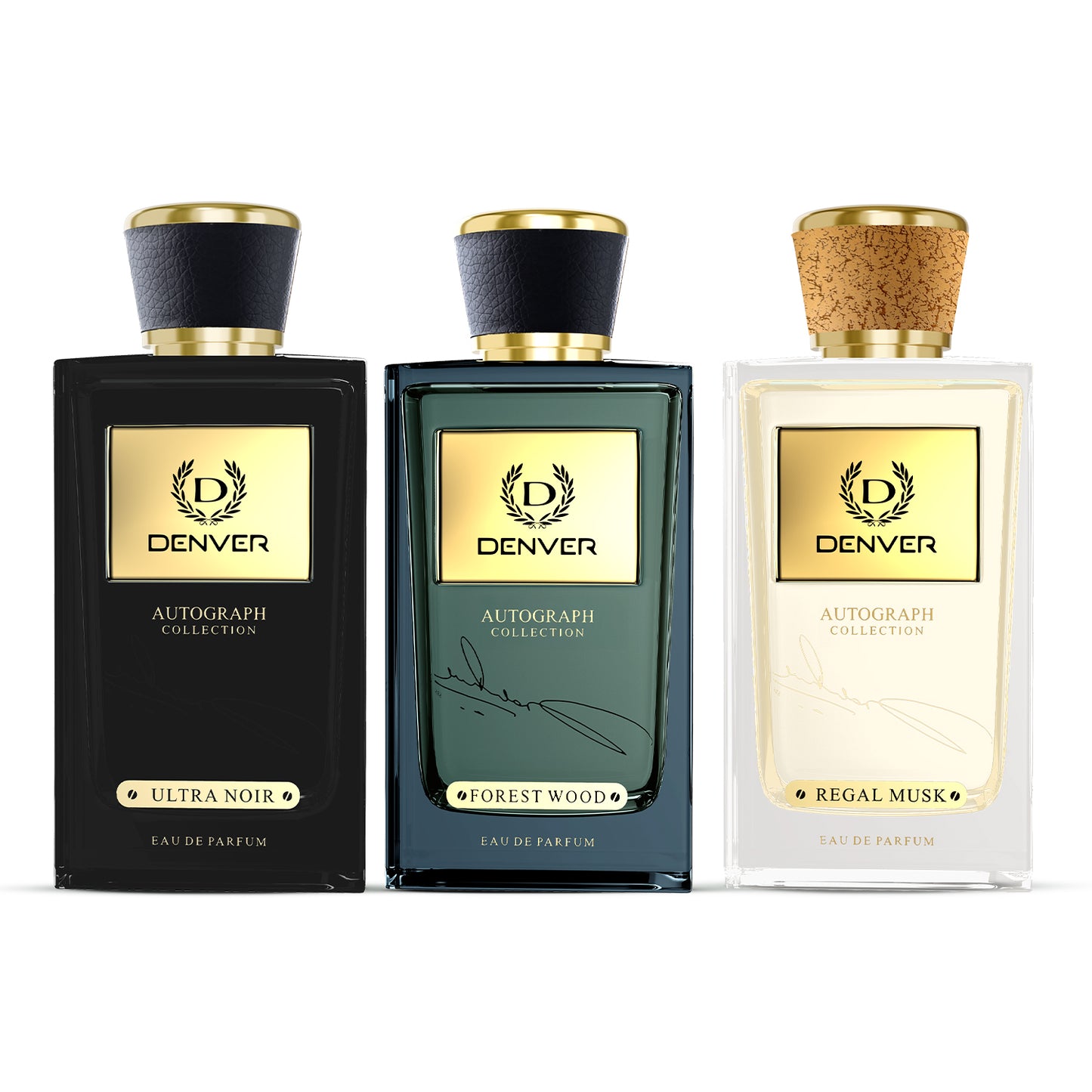 Pack of 3 Perfumes (SRK Ultra Noir + Forest Wood + Regal Musk) - 100ml Each