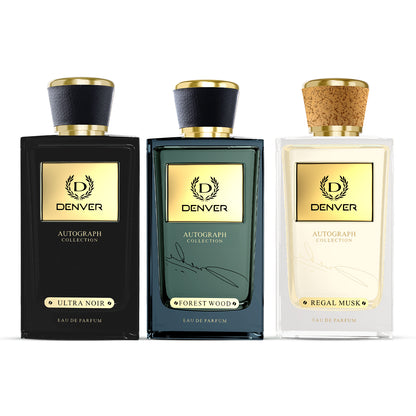 Pack of 3 Perfumes (SRK Ultra Noir + Forest Wood + Regal Musk) - 100ml Each