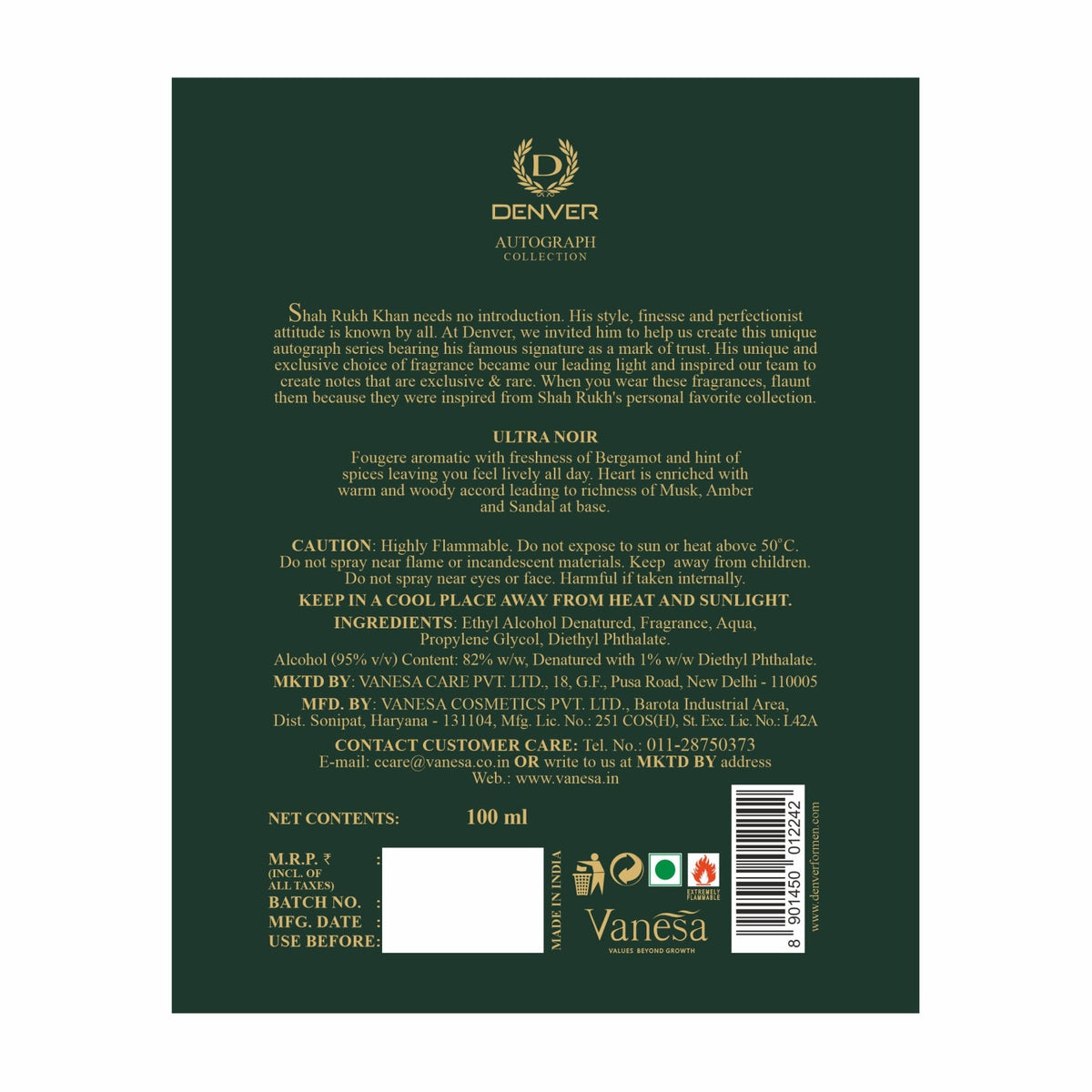 Back side image of Ultra Noir