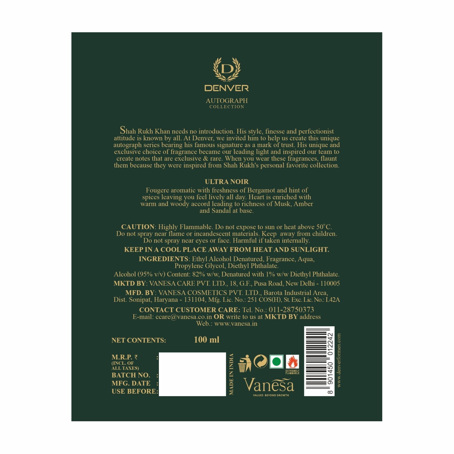 Back side image of Ultra Noir