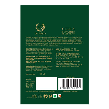 Denver utopia perfume back side