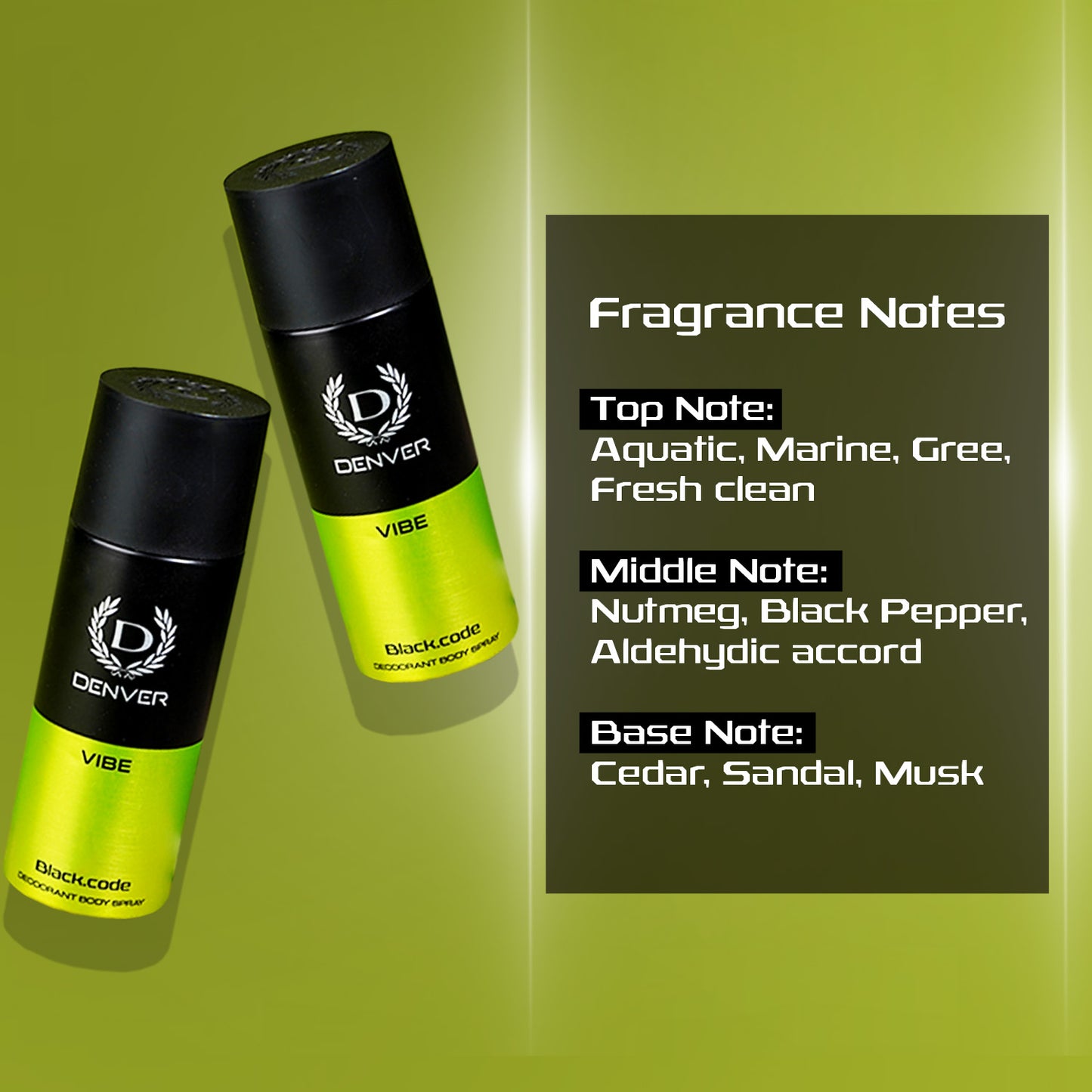 Black Code Vibe Deo Fragrance Notes