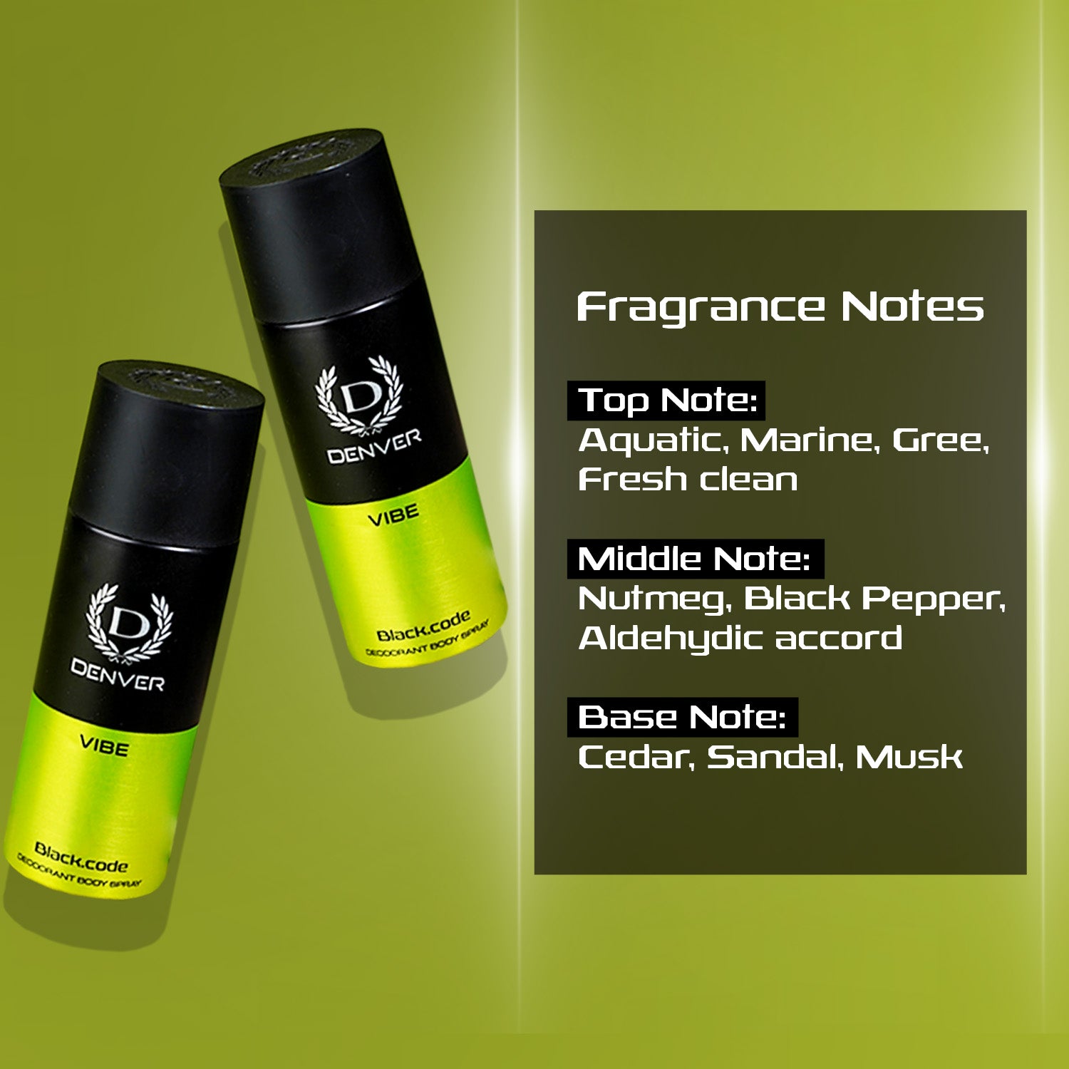 Black Code Vibe Deo Fragrance Notes