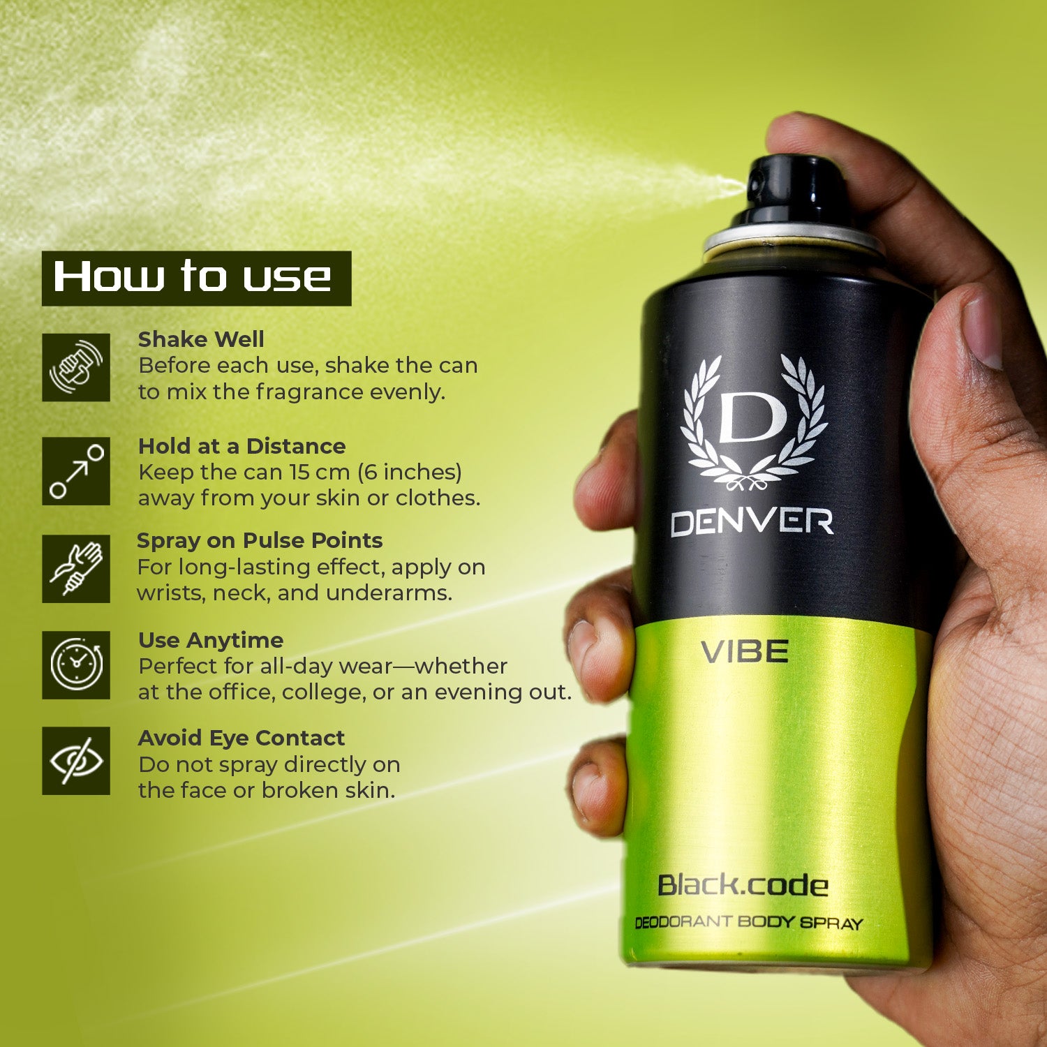 Black Code Vibe Deo How To Use?
