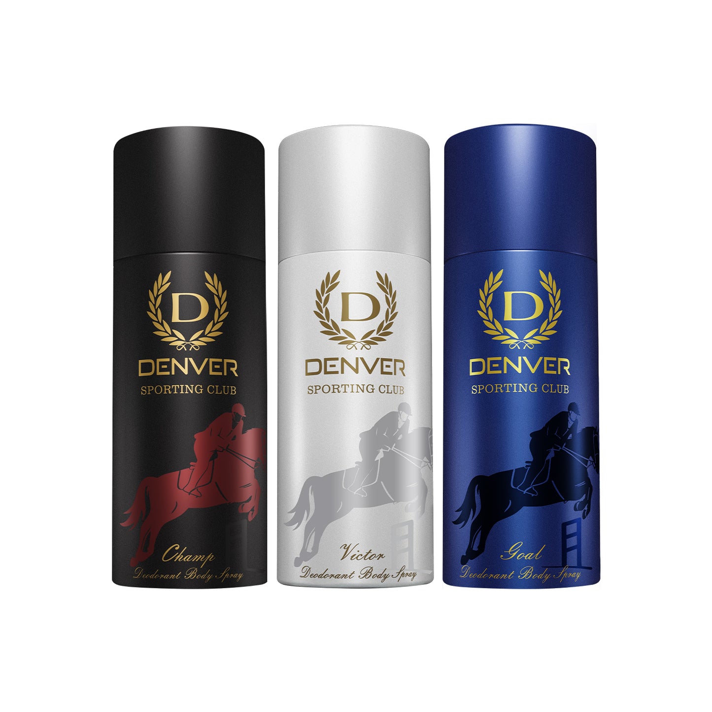 Denver Pack of 3 Deos (Champ + Goal + Victor) - 150ml Each - Sale