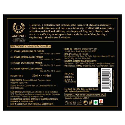 Hamilton EDP perfume 20ml Back Side