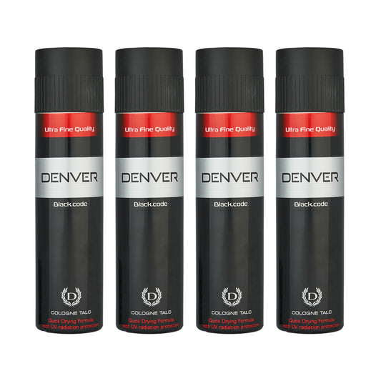 Black Code Body Talc For Men Pack Of 4