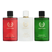 Denver Pack of 3 Perfumes  (Honour + Imperial + Hamilton) - 100ml Each