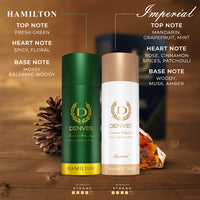 Denver Pack of 2 SRK's Favorite Deos - (Hamilton & Imperial) - 180/200ml