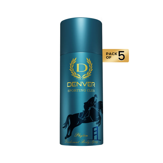 Denver Pack Of 5 Phyton Deos - 165ml Each
