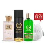 Denver Gift Pack Autograph Collection Regal Musk |  Bodywash Purifying with Loofah | Hamilton Caliber 200ml