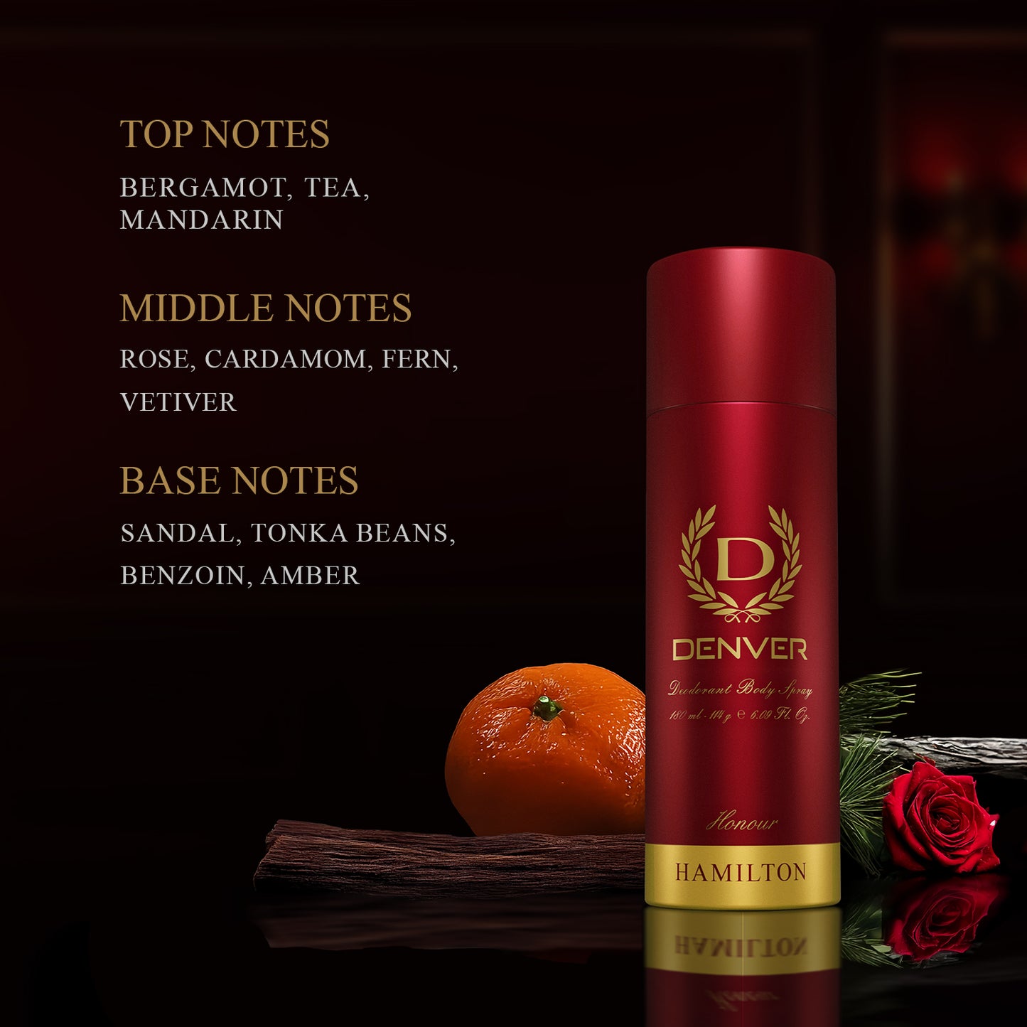 Honour Deodorant 180ml - Notes