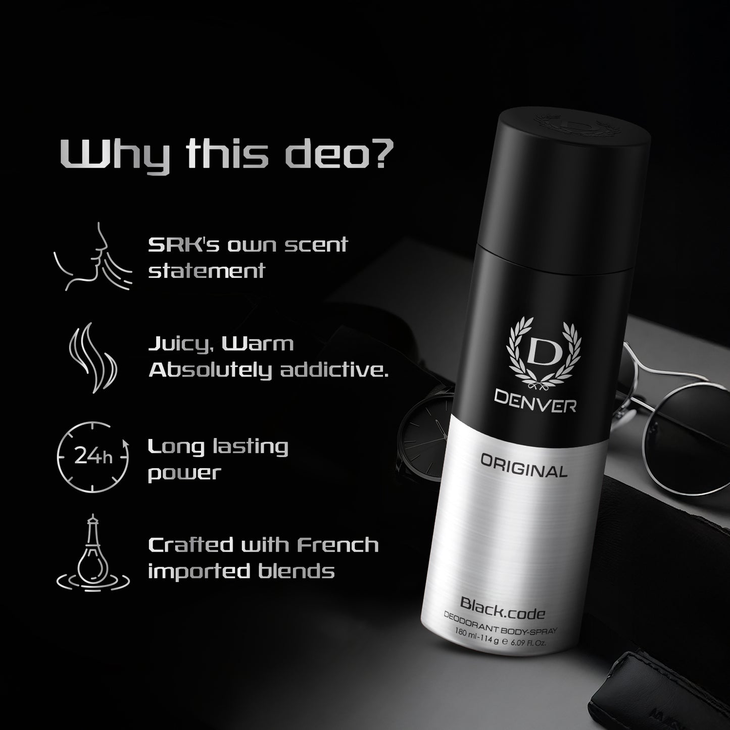 Black Code Original Deodorant 180ml