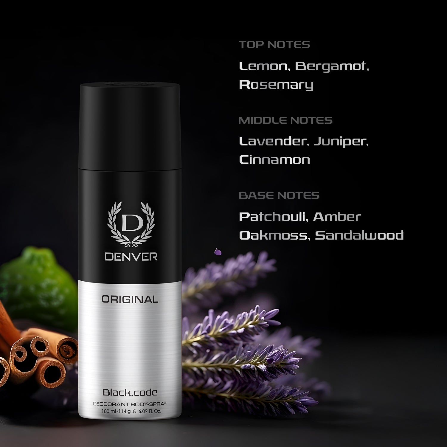 Black Code Original Deodorant 180ml