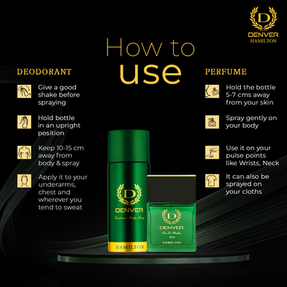 Denver Hamilton perfume & Deo How to Use?