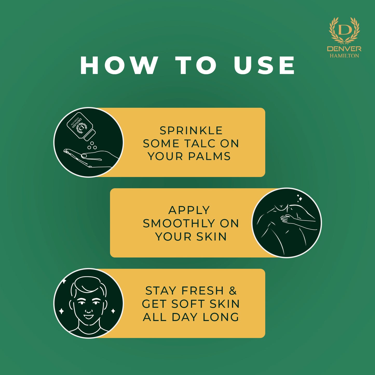 Denver Hamilton Body Talc How To use?