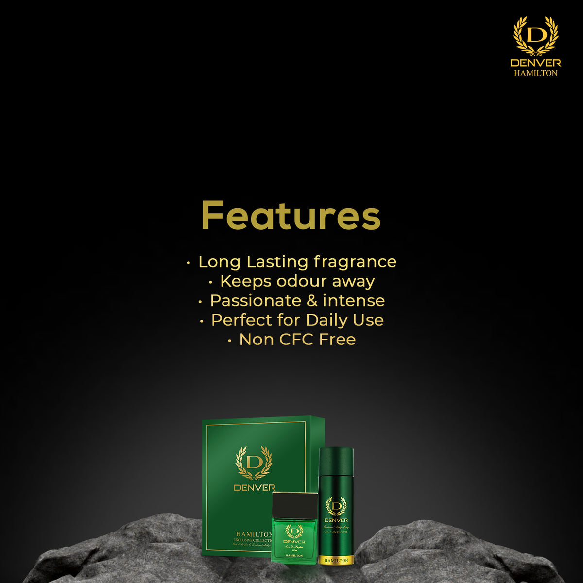 Denver Black Code Gift Pack features