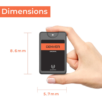 Denver original Pocket Pefume Dimensions