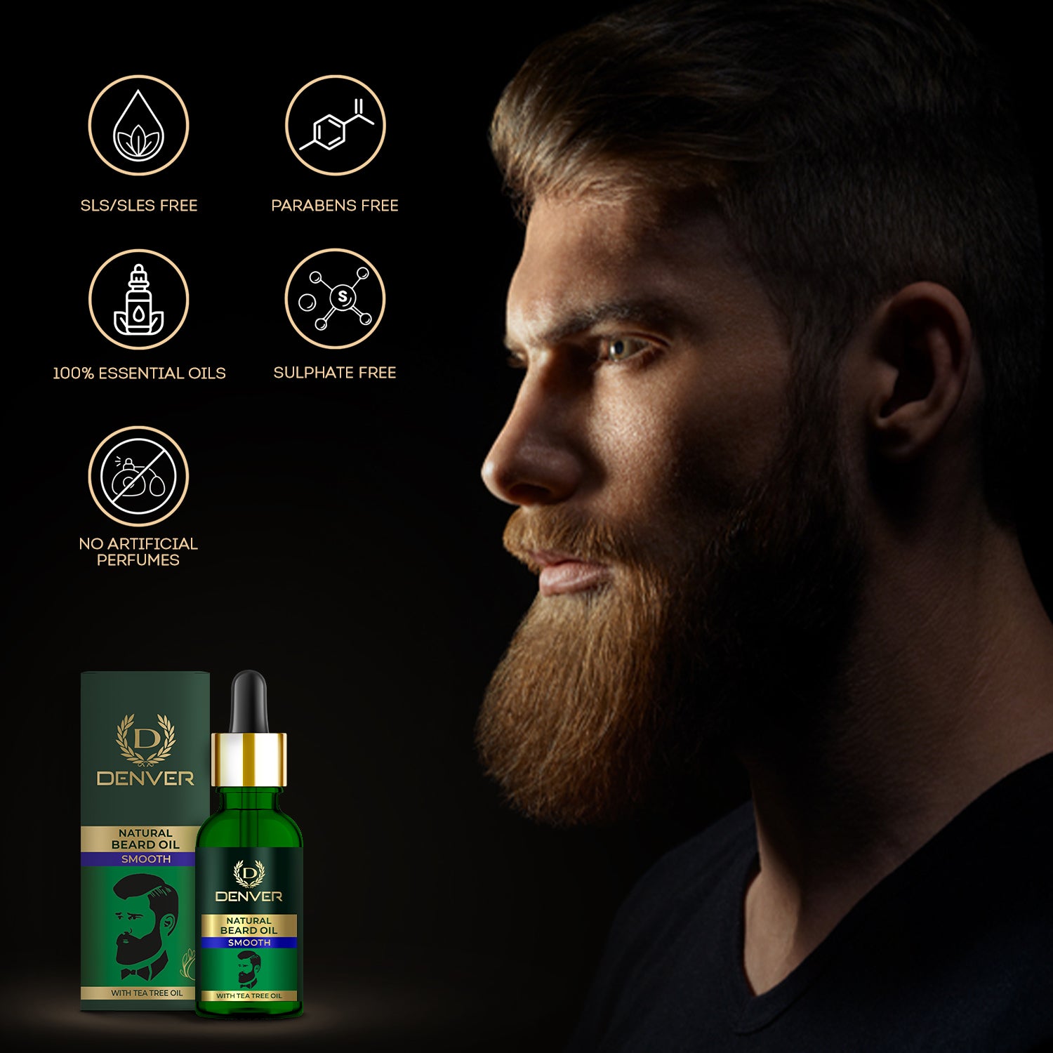 Denver Smooth beard Oil For Men Notes