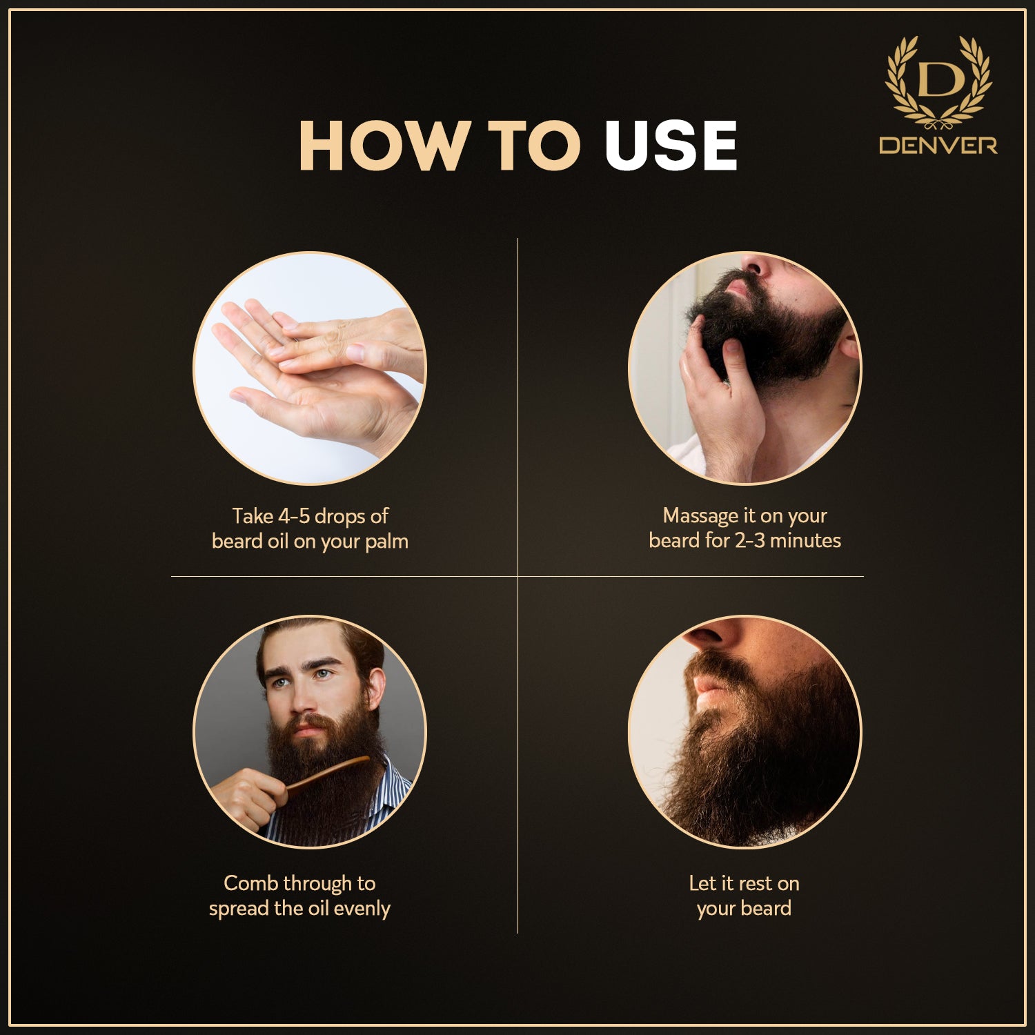 Denver Smooth beard Oil How To Use?