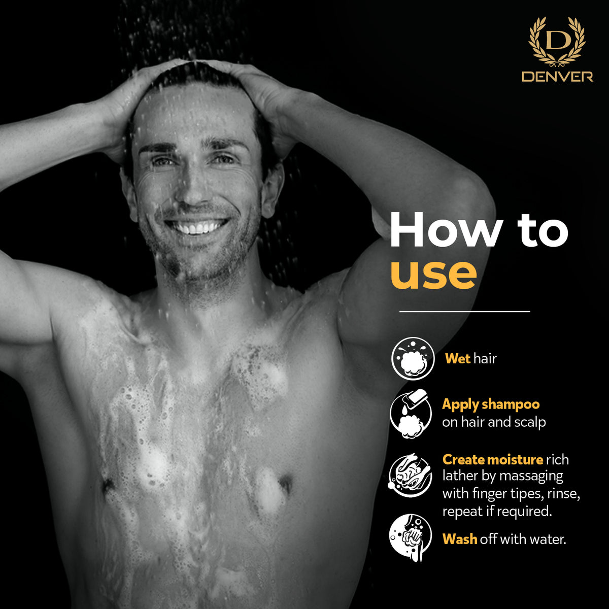 Denver Rice Water Body Wash Back Side How To Use?