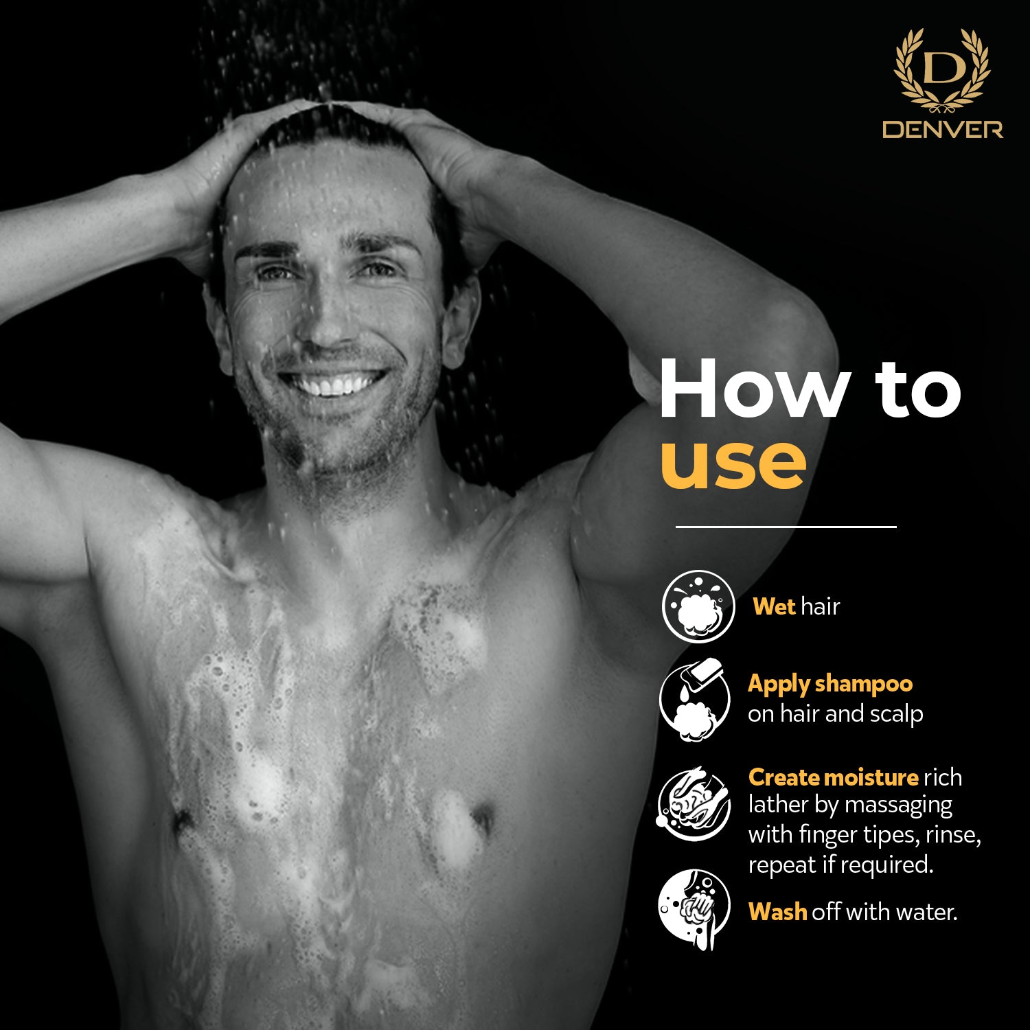 Denver Rice Water Body Wash Back Side How To Use?
