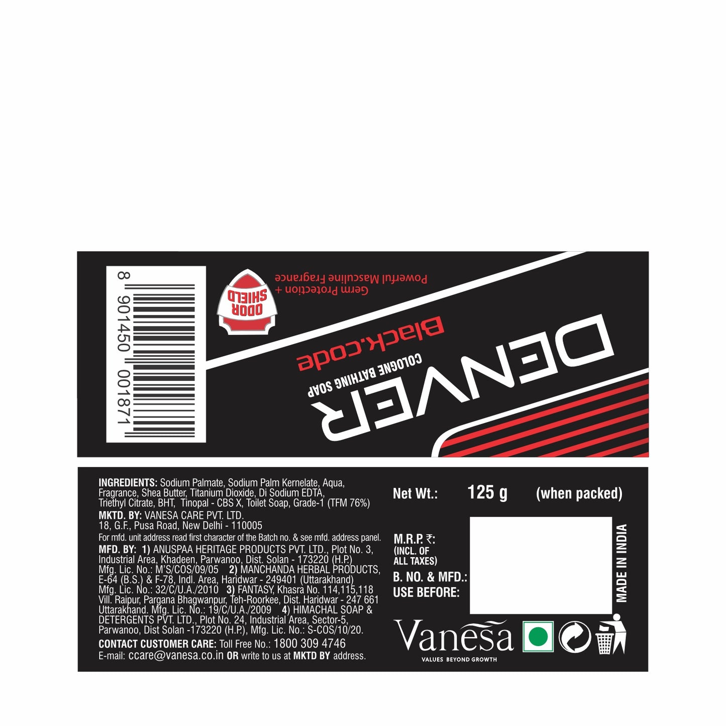 Denver Black Code Soap