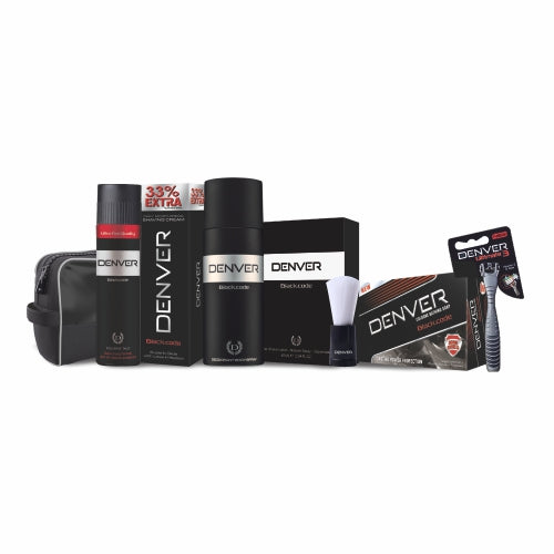 Denver Black Code Shaving Kit