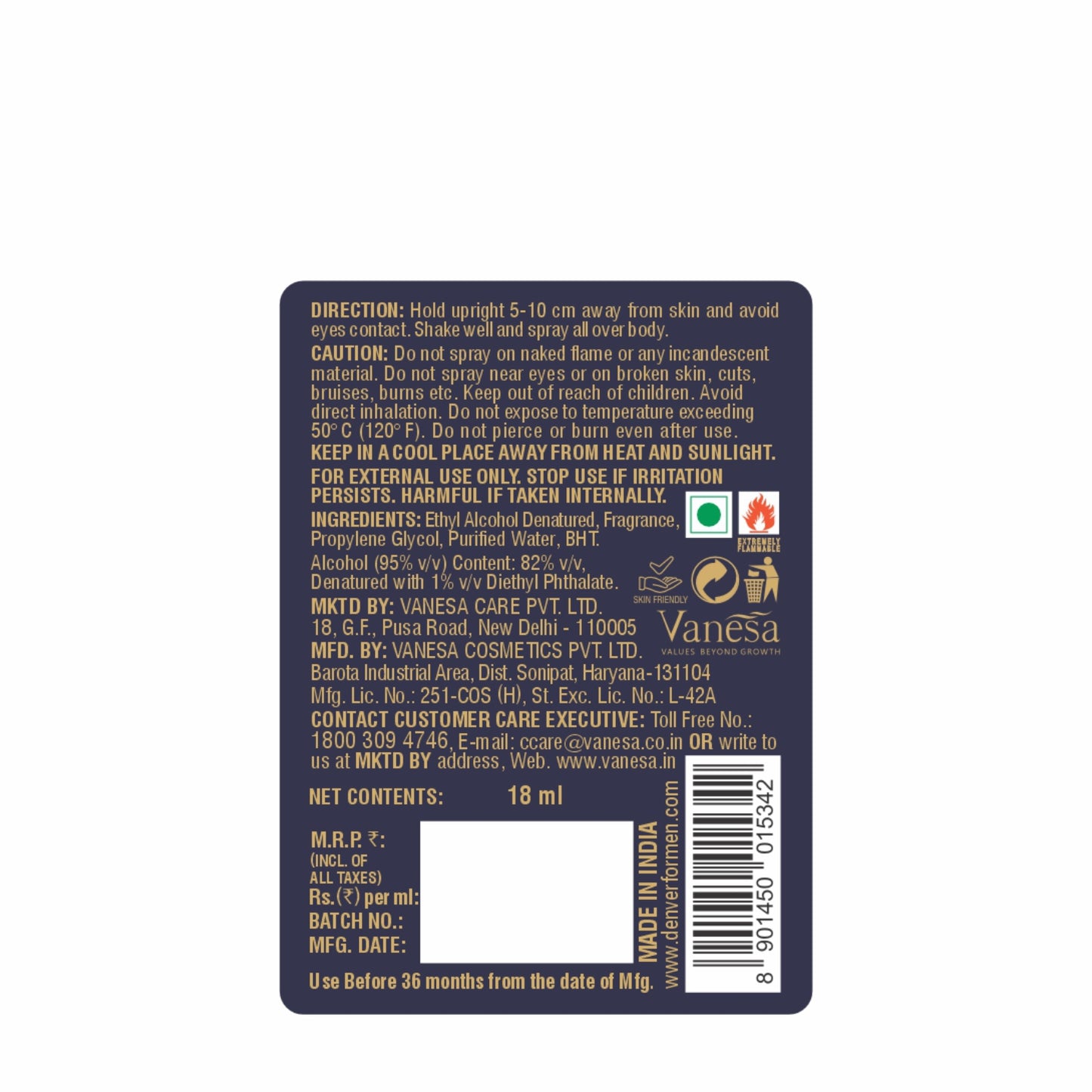 Denver Pride Gift Pack Back Side